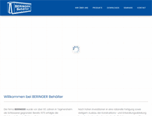 Tablet Screenshot of beringer-behaelter.de